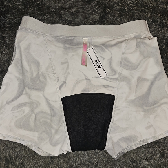NWT Victorias Secret PINK Gray Marble Period Boy Shorts Sz M, Never Worn - Picture 8 of 9
